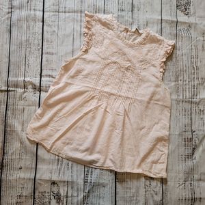 Lucky Brand Boho Top Pink Sleeveless Women Size M
